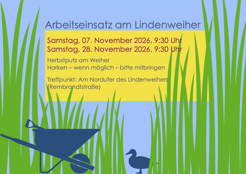 Ankündigung Herbstputz am Weiher